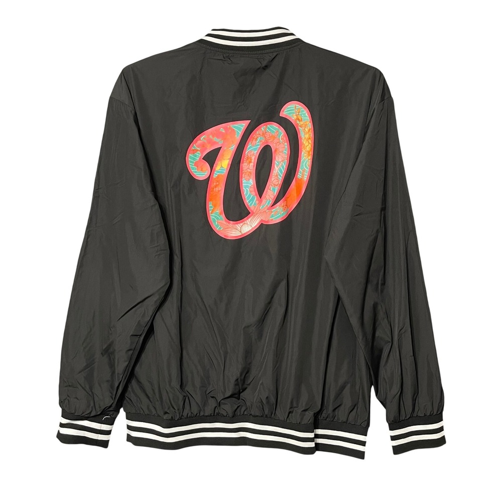 Washington Nationals‎ AAPI Heritage Day Black Jacket 2025 Size XL Cherry Blossom